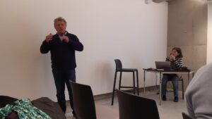 Le Président de l'association, Jacques Duchêne